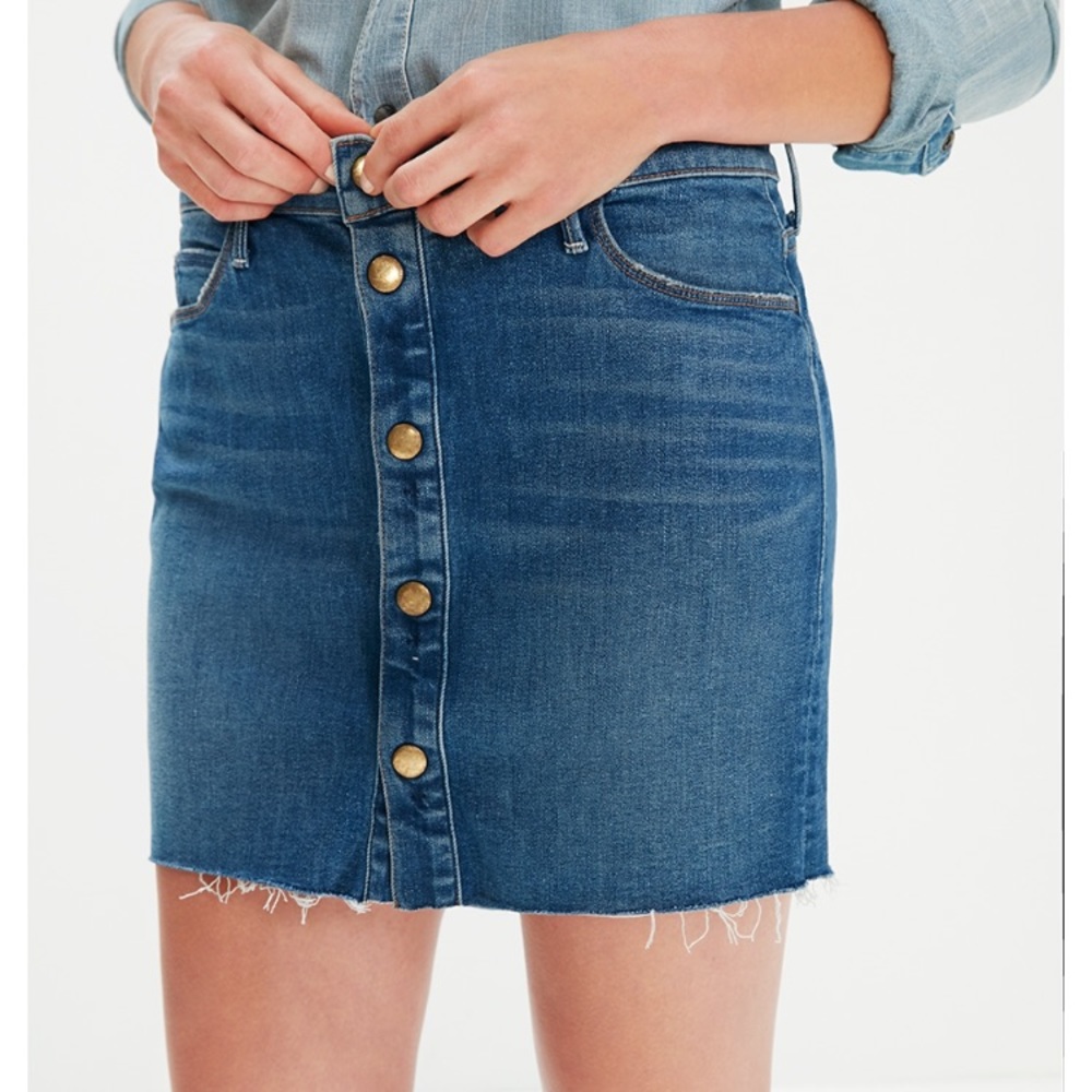 Mother Denim The Snap Down Mini Skirt BNWOT